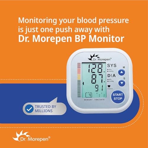 Dr. Morepen Blood Pressure Monitor Model BP-02 5