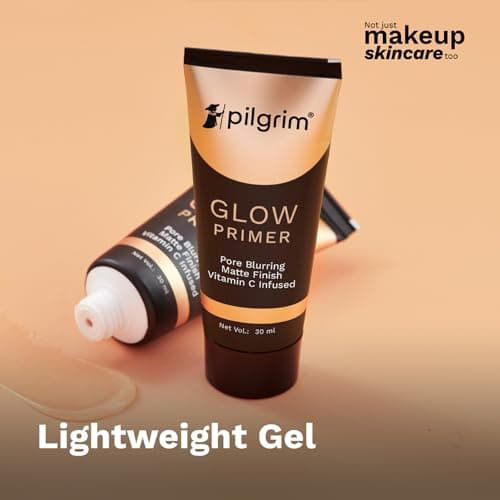 Pilgrim Glow Primer Lightweight Gel Based Velvety Matte Finish, Blurs Pores, Vit C+E Infused 3