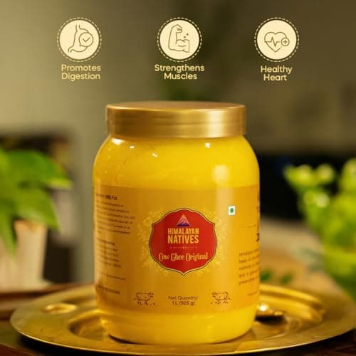 Himalayan Natives Original Cow Ghee 1L | 100% Natural & Preservative-Free | 100% Pure Desi Ghee | Strengthens Muscles 4