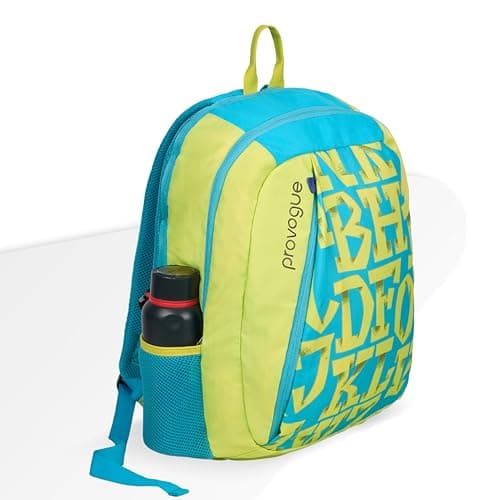 Provogue Alpha everyday laptop backpack with large compartments | College bag for girls, school bag for boys, travel bag with external bottle holder, laptop bag for men & women |25 Ltr (Lemon Yellow) 2