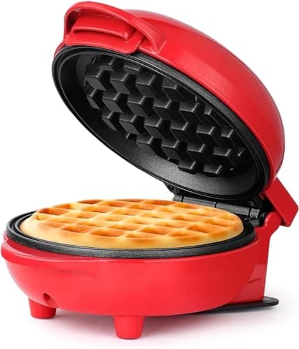 Waffle Maker Electric 3 in 1, BUYERZONE Mini Waffle Maker Machine with Sandwich Grill Plates, Non-Stick Waffle Machine for Home, Pancake Maker, Compact Snack Maker Appliance