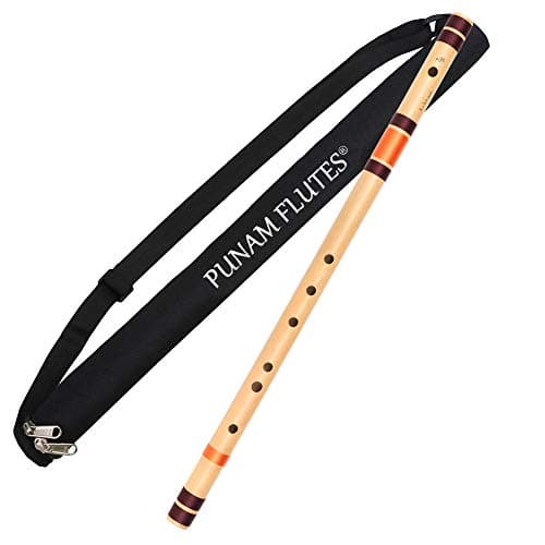 Punam Flutes E Natural Base Right Hand Indian Bansuri Size 29.3 Inches 3