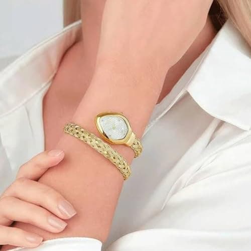 CLEO Be Bold Be You Premium Gold Ladies Wrist Watch | Elegant Party Bangle Watch (166) 4