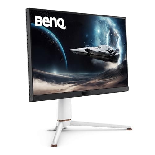 BenQ MOBIUZ EX271Q 27” (68.58 cm) 2K QHD 180Hz Gaming Monitor, 1ms GtG, AMD FreesSync Premium, DP 1.4, HDMI 2.0, 65W USB-C, 95% P3, Height Adjust, KVM, AI Color Adjustment, Remote Controller (White) 3