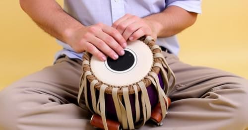 QUEENBRASS Hand-made Tuned Dayan Tabla with Cushions and Covers, Special Handmade Puddis (drum-heads) 3