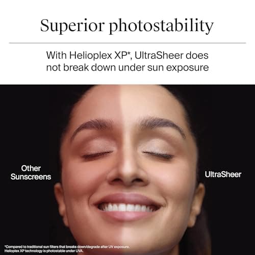 Neutrogena Ultra Sheer Sunscreen SPF 50+ | Broad Spectrum UVA/UVB | Blue light protect | No White Cast | Water resistant, Ultra light & Non sticky | Oily, Dry & Sensitive Skin | 30 g (Pack of 1) 3