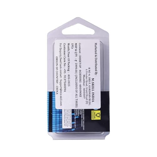 M.SKILL 8GB DDR5 4800MHz Laptop Ram So-Dimm 2