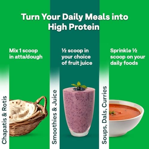 OZiva Plant Protein for Everyday Fitness | 30g Protein - Pea Isolate | Complete Plant Protein Powder | No Added Sugar, Certified Clean & Vegan (Unflavoured, 500g) 4