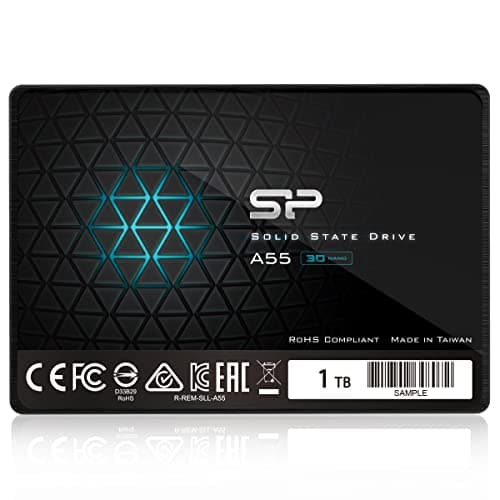 Silicon Power SP SP SP Ace A55 1TB SATA SSD, Up to 500MB/s, 3D NAND with SLC Cache, 2.5 Inch SATA III 6Gb/s Internal Solid State Drive for Desktop Laptop PC Computer 2
