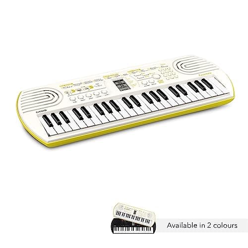 Casiotone Mini Keyboard SA-80 with Piano tones, White (44 Keys) 2