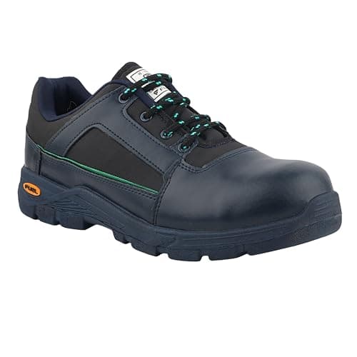 FUEL Armour-3-SD Synthetic & Treated Fabric Steel Toe Industrial Safety Shoes for Men with PVC Single Density Sole (Blue-11UK) 2
