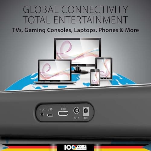Blaupunkt Newly Launched SBW Newyork 20 2.1 CH Soundbar with Wired Subwoofeer I 120W RMS I HDMI-ARC I Bluetooth I AUX I USB I Remote Control with Equalizer 5
