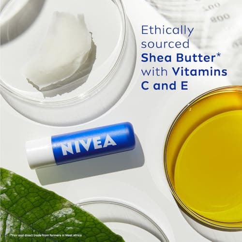 NIVEA Original Care 4.8g Lip Balm|24 H Melt in Moisture Formula|Natural Oils|Nourished Lips,4.8 g (Pack of 1) 5