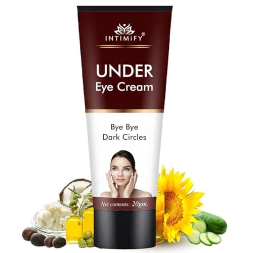 INTIMIFY Under Eye Cream, Dark Circles Removal Cream, Under Eye Cream For Dark Circles & Wrinkles 20 Gm (Pack of 1)
