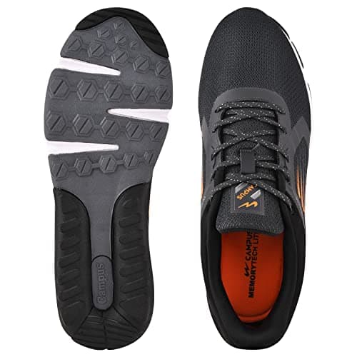 Campus Men's Tormentor F.Gry/BLK Running Shoes - 9UK/India 6G-852 5
