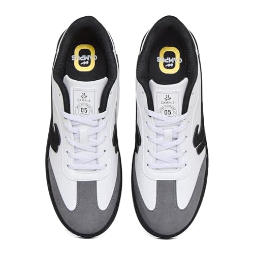 Campus Men's ROLIM WHT/BLK Sneakers - 6UK/India 1 Pair 4