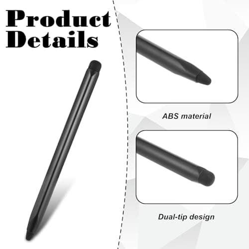 4 PCS Smart Board Pens Board Stylus Pen Handwritten Stylus Screen Pen Tablet Pens for Smartboard 2 in 1 Tablet Stylu for Touch Screen Pad Smartphones (Black) 5