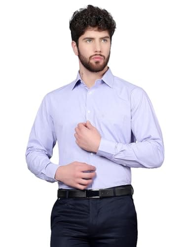 Cantabil Formal Shirt for Men Purple