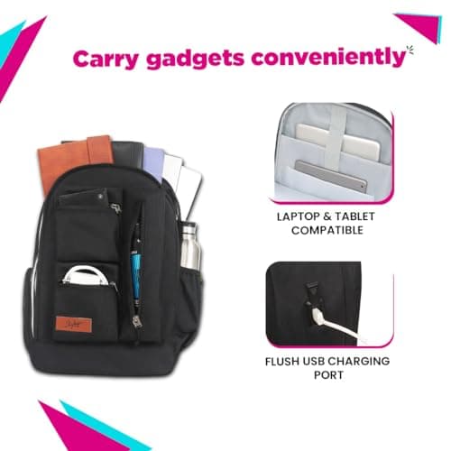 Skybags NEXUS LAPTOP BACKPACK (E) BLACK 4
