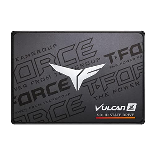 TeamGroup T-Force Vulcan Z 1TB Gaming SSD, Sata III 6Gbps Interface, SLC Cache, 3D NAND TLC, 2.5 Inch Form Factor, Internal Solid State Drive, Speed Up to 550/500 MB/s, High Performance, Low Latency