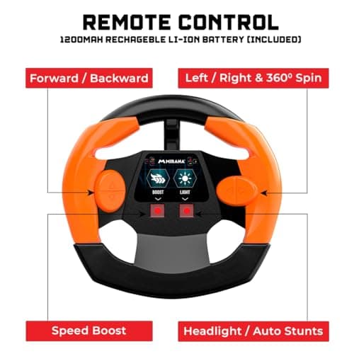 Mirana Warrior 360 Stunt Car Toy | Fast Remote Control Car Toy | Orange 2