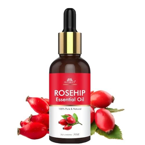 INTIMIFY Rosehip Oil For Face | Face Oil For Glowing Skin and Hair Growth | All Skin Types | Cold Pressed & Therapeutic Grade Carrier Oil | For Men & Women | 30 ml