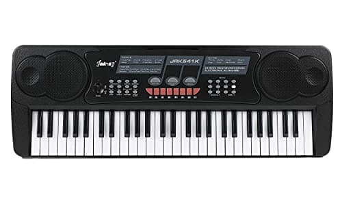 JUAREZ Octavé JRK541 54-Key Portable Electronic Keyboard with LED Digital Display | Adapter | Key Note Stickers | Microphone | Music Sheet Stand | 100 Rhythms | 100 Timbres | 8 Demos | 8 Percussions 2