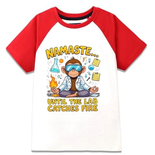 Printmate Chemistery Lover Multicolor Cotton Half Sleeve T-Shirt for Kids-1045