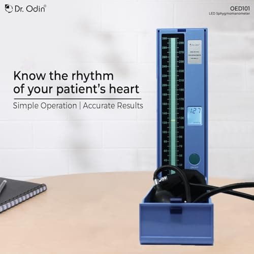 Dr. Odin OED101 LED Sphygmomanometer Advanced Blood Pressure Monitoring for Your Health Journey | Made In India (Blue) 5