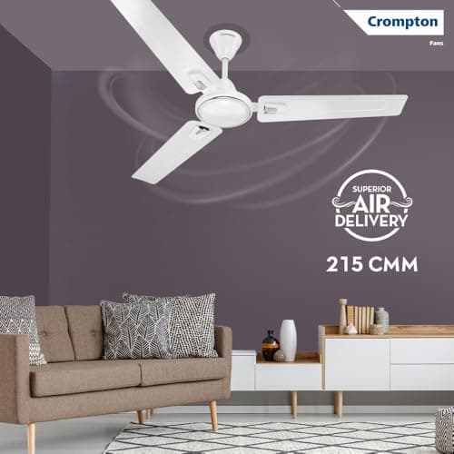 Crompton SUREBREEZE HILL BRIZ NEO 1200 mm (48 inch) Ceiling Fan (Opal White) Star rated energy efficient fans 5