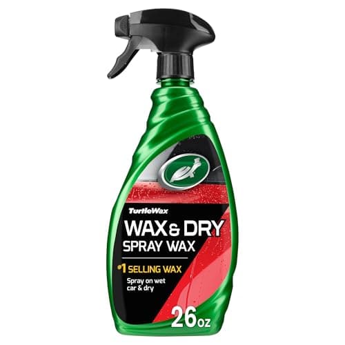 Turtle Wax 1 Step Wax & Dry - 769 ml - Achieve Premium Shine with Ease - Spray, Dry, and Shine Your Car in Minutes - Carnauba Wax and Protective Polymers for Maximum Protection