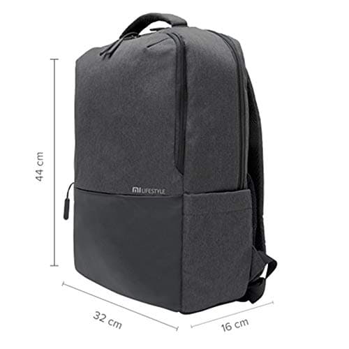 Mi Business Casual 21L Water Resistant Laptop Backpack (Dark Grey) 3