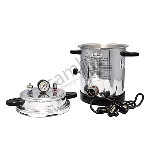 Cambia Electric Autoclave 13 Litre (9"x11") with Dressing Drum (8"x8") 4