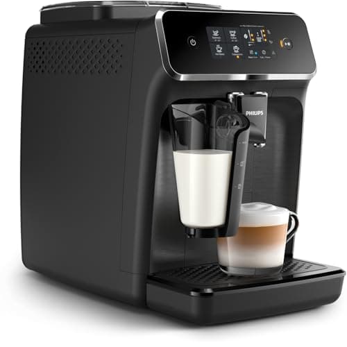 PHILIPS Versuni Latte Go Fully Automatic Bean To Cup Espresso Coffee Machine,3 One Touch Button Coffees(Cappuccino,Black Coffee,Espresso),15 Bars,Ceramic Grinder-2 Year Brand Warranty-Ep2230/10 4