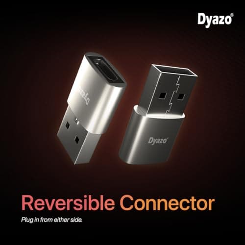 Dyazo USB 3.0 Type C Female to USB A Male Connector/Converter/Adapter Compatible for Samsung Galaxy Note s 20 10 Plus Ultra,Google Pixel 4 5 3 2 & Other Type-c Devices 3