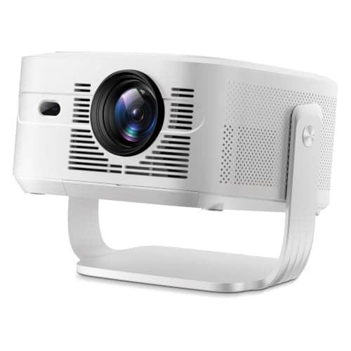 HY450Max Smart Mini Projector with Android 14, Native 1080P Full HD, 4K & 8K 30FPS Video Support, 14000 Lumens, Auto Focus & Keystone, WiFi 6 BT 5.4, Portable LED Projector for Home Theater (HY450MAX)