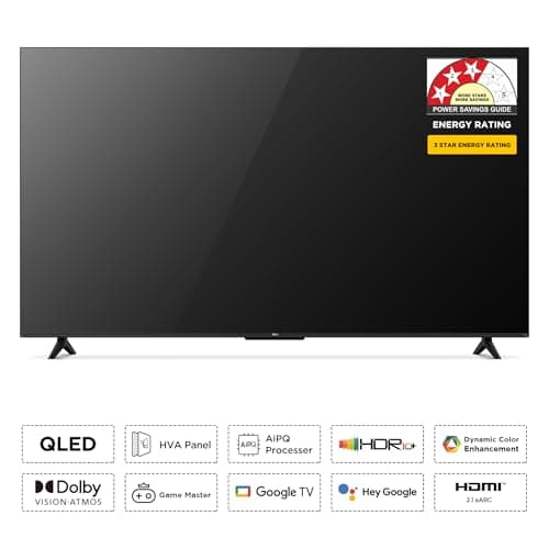 TCL 139 cm (55 inches) 4K UHD Smart QLED Google TV 55T6C 2