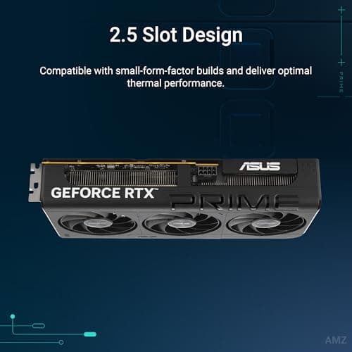 ASUS The SFF-Ready Prime GeForce RTX™ 5060 8GB GDDR7 OC Edition Graphics Card (PCIe® 5.0, 8GB GDDR7, HDMI®/DP 2.1, 2.5-Slot, Axial-tech Fans, Dual BIOS) 2