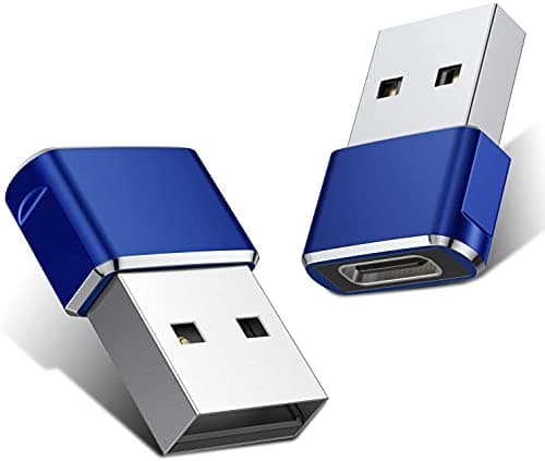 rts (2 Pack USB 3.0 Type C Female to USB Male OTG Adapter | Fast Data Transfer | Fast Charging Converter for Smartphone, PC, Laptop, Tablet, Ipad, Charger | Compatible with iPhone 17 16 15 & iWatch