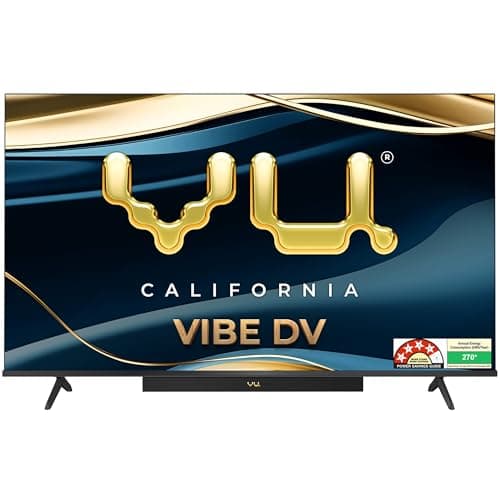Vu 189cm (75 inches) Vibe Series 4K QLED Smart Google TV 75VIBE-DV