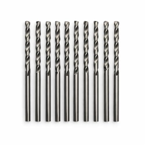 1mm, 20 Pieces, HSS Twist Drill Bit Set, High Speed Steel, Straight Shank, Jobber Length, for Metal Wood Plastic Iron Copper Brass (20, 1mm)