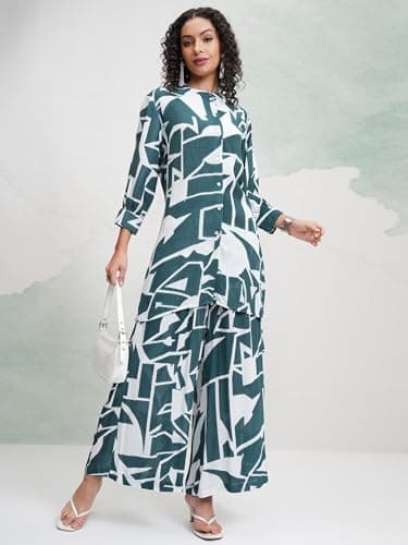 Vishudh Women's Co-ord Set | Trendy Matching Set for Casual & Chic Looks | Stylish Top & Bottom Co-ord for Women 2