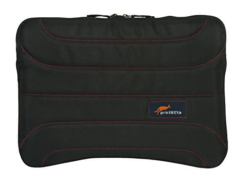 Protecta Memento Laptop Sleeve for MacBook Air© / MacBook Pro Retina & Other Slim Profile 13 Inch Laptops (Black & Red)