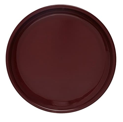 SignoraWare BPA Free Plastic Full Round Plate | Microwave & Dishwasher Safe | Crack Resistant | Ideal for Family Gatherings & Outdoor Activities | Breakfast, Lunch & Dinner Plate (Set of3 | Maroon) 2
