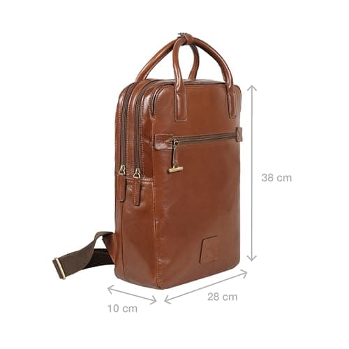 Hidesign Genuine Leather Men's Backpack - Tan 2