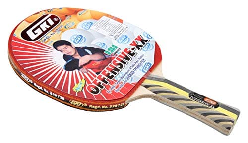 GKI Offensive XX New Computerised Printed Cover Wooden Table Tennis Racquet (Pack of 1) 2
