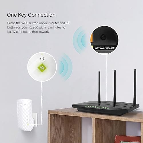 TP-Link AC750 Wifi Range Extender | Up to 750Mbps | Dual Band WiFi Extender, Repeater, Wifi Signal Booster, Access Point| Easy Set-Up | Extends Wifi to Smart Home & Alexa Devices (RE200) 5