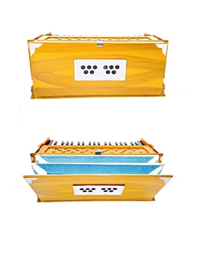 KHALSA MUSICAL Harmonium 440Hz Extra Height Long Sustain Sound Yoga Bhajan Kirtan Dj K.M