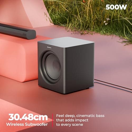 Zebronics Juke Bar 9560 950W Soundbar 2026 Launch, 5.1 CH Surround Sound, Dolby Audio, 30.48cm Wireless Subwoofer, Dual Rear Satellites, BTv5.3, HDMI ARC, USB, LED Display, Wall Mountable 5