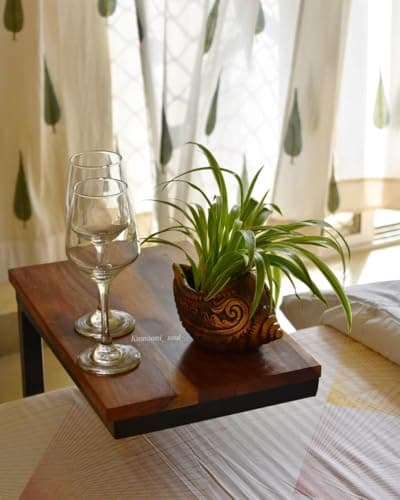The Handicraftian Exclusive Terracotta Modern Flower Stands Sankh Planter Set of 3 for Living Room and Indoor & Outdoor Home Décor 3